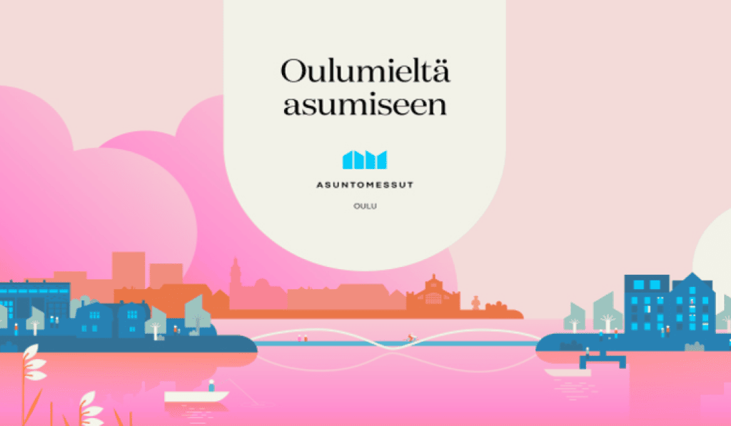 Oulun asuntomessujen tunnuskuva, Oulumieltä asumiseen.